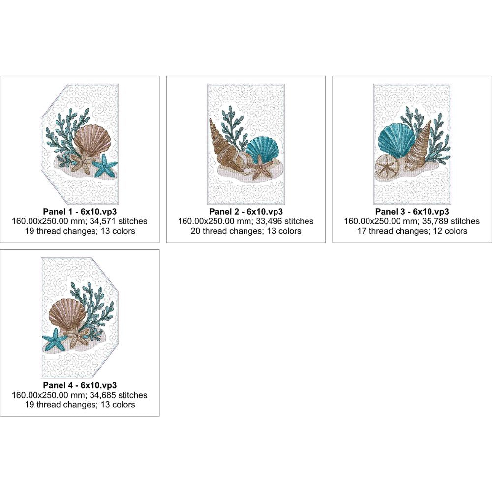 EW534 - Seaside Treasures Table Runner