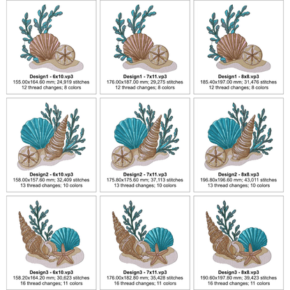 EW535 - Seaside Treasures Embroidery Collection