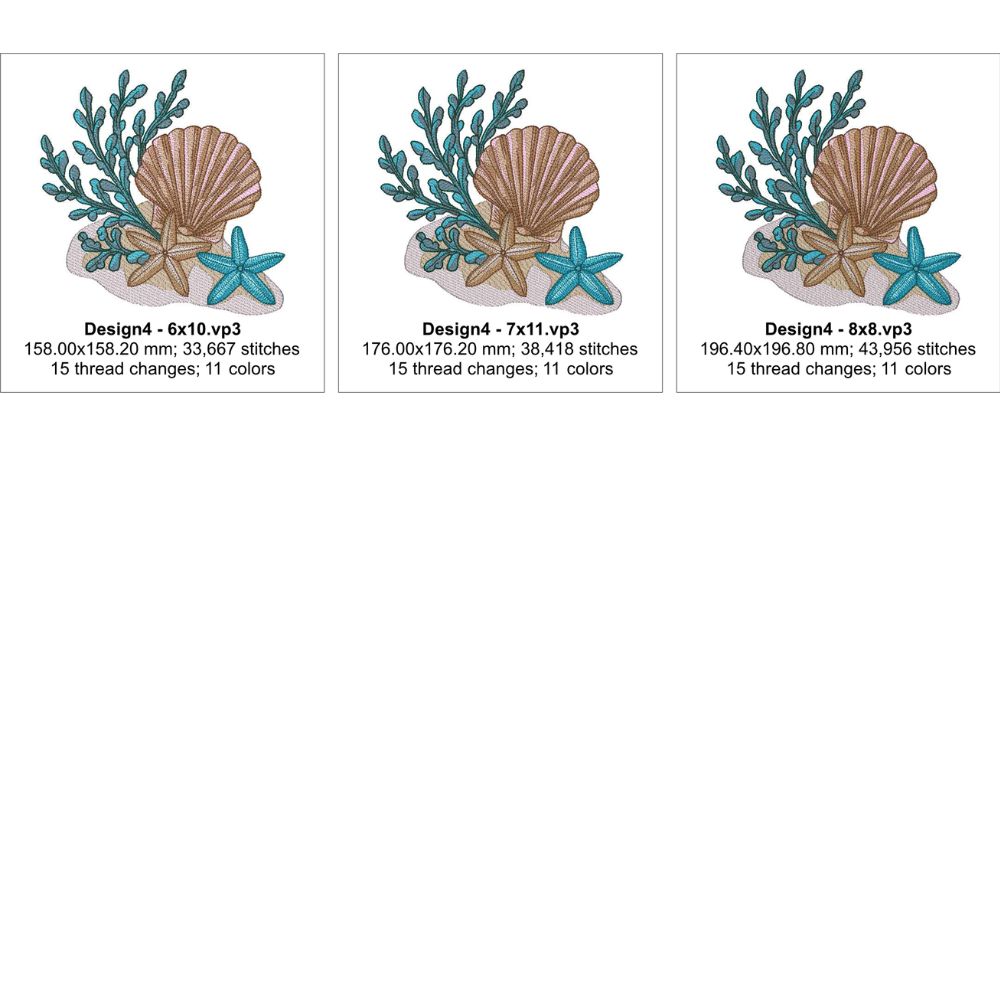 EW535 - Seaside Treasures Embroidery Collection