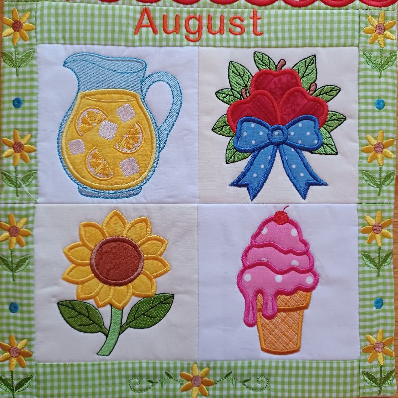 EW542 - ITH House Mini Quilt August Collectable