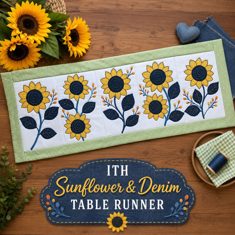 EW546 - ITH Sunflower and Denim Collection