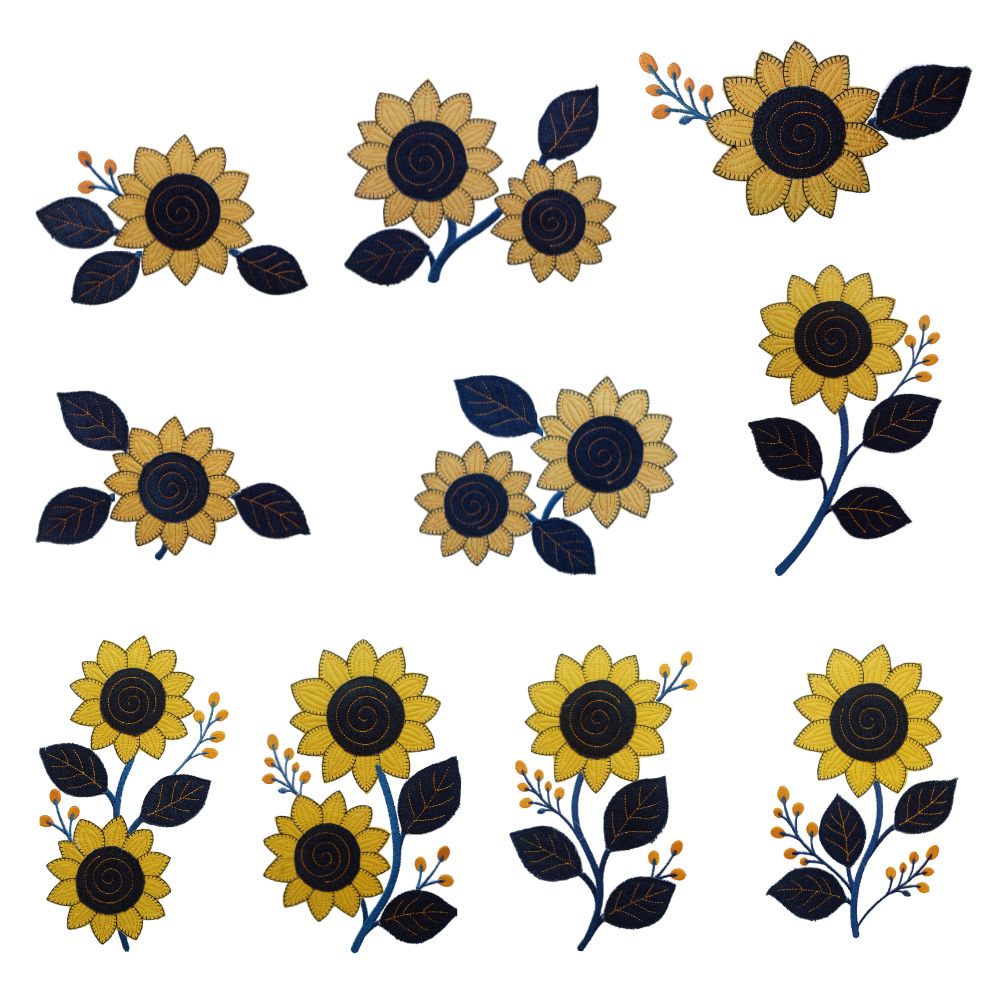 EW546 - Sunflower and Denim Appliqué Collection