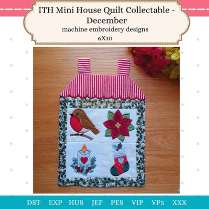 EW553 - ITH House Mini Quilt December Collectable