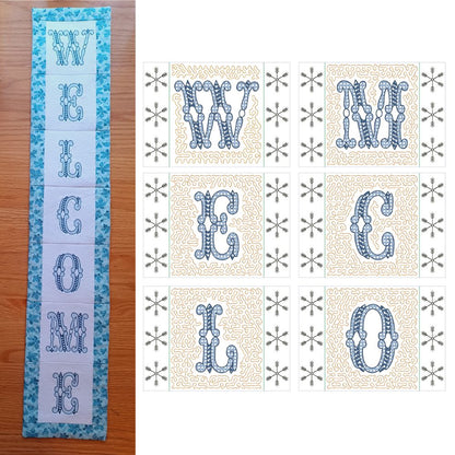 EW564 - ITH Quilted Winter Welcome Hanger