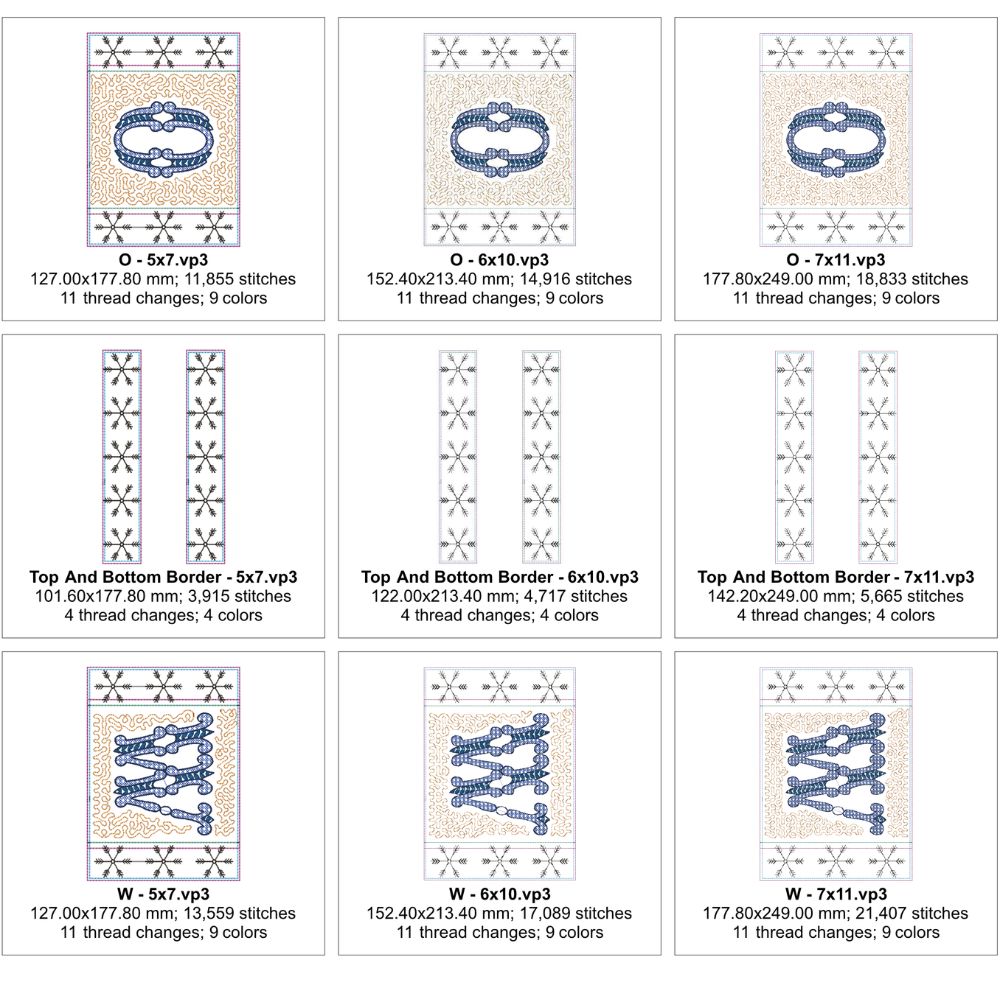 EW564 - ITH Quilted Winter Welcome Hanger