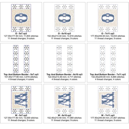 EW564 - ITH Quilted Winter Welcome Hanger