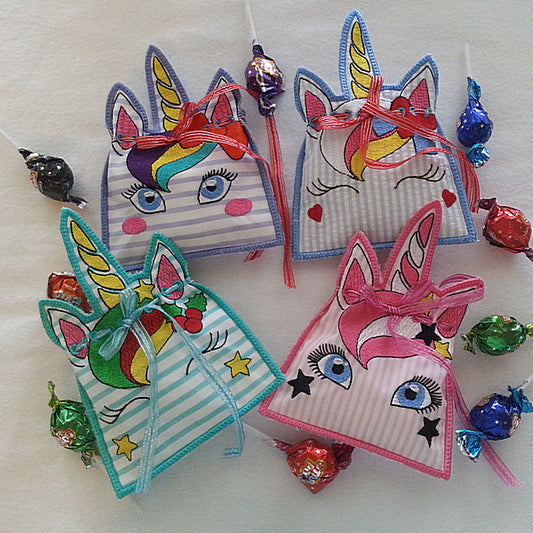 EWC122  ITH Unicorn Gift Pouches