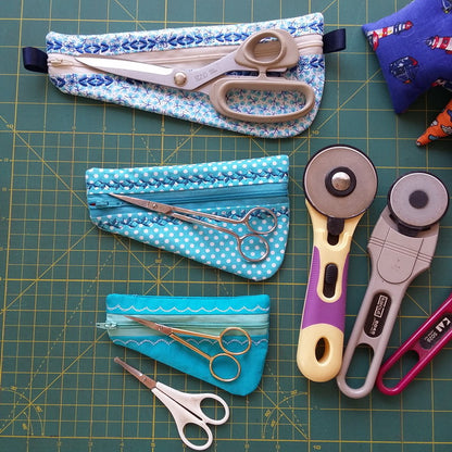EWC143  ITH Zipper Scissor Pouches
