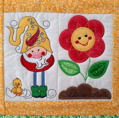 EWC162  Spring Gnomes Hanger