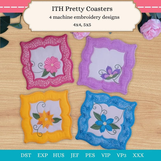EWC264 ITH Pretty Coasters