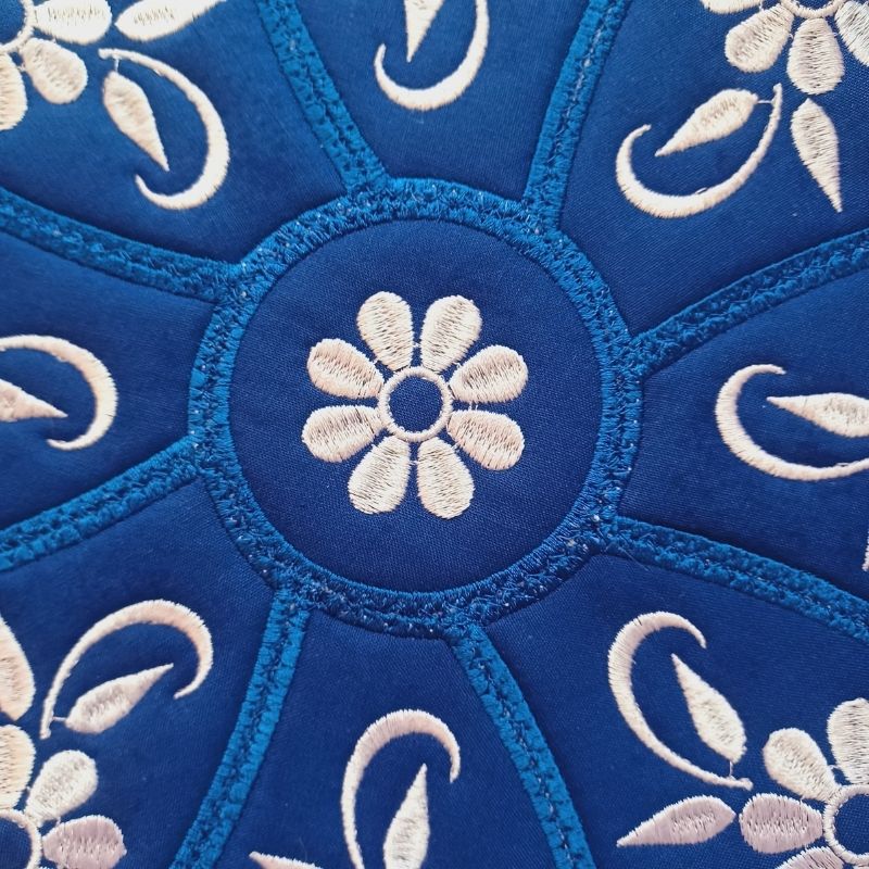 EWC274- White and Blue Table Topper