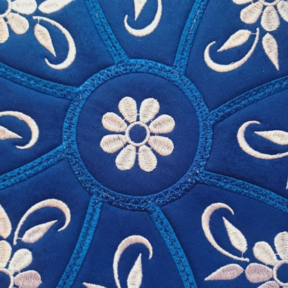EWC274- White and Blue Table Topper