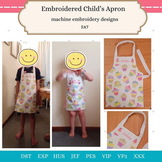 EWC276 - Embroidered Child's Apron