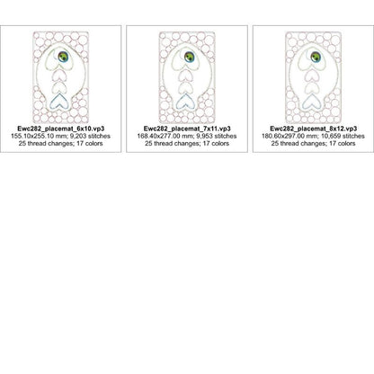 EWC282 - ITH Cute Applique Fish Placemat