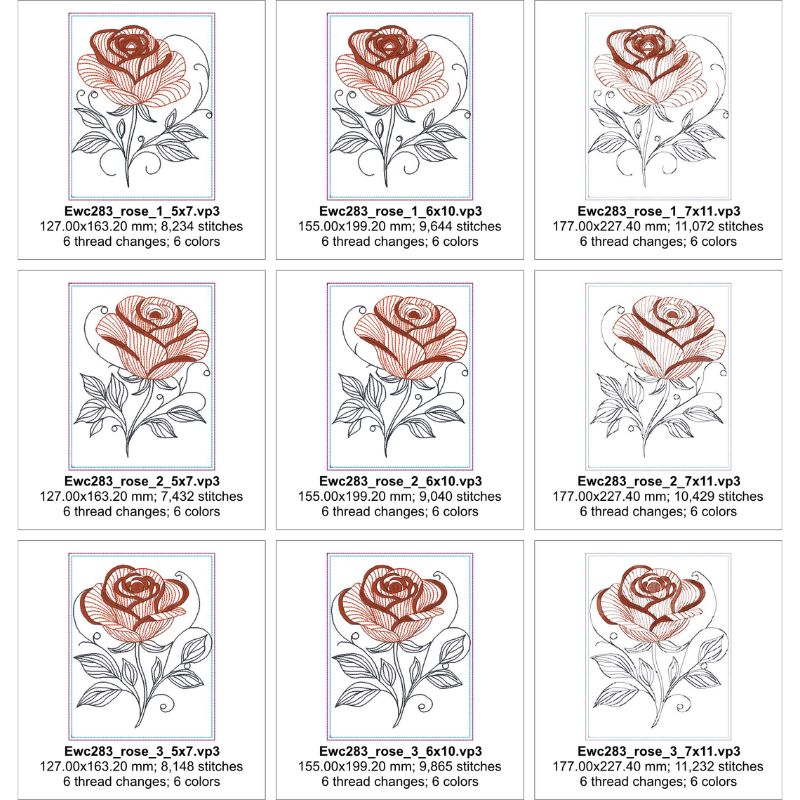 EWC283 - Summer Rose Table Runner