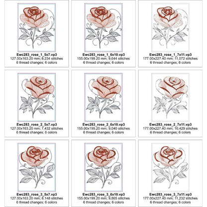 EWC283 - Summer Rose Table Runner