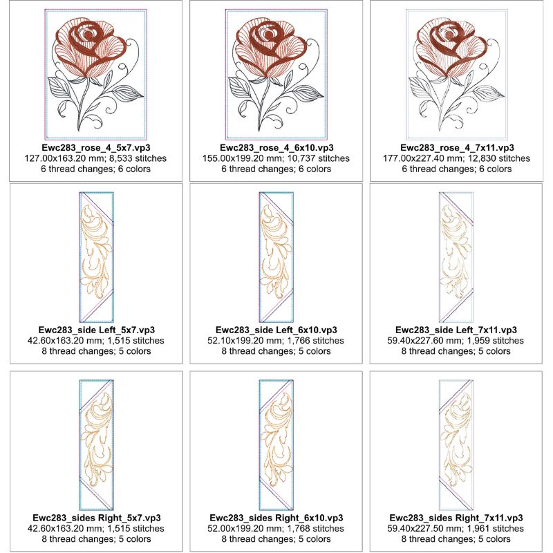 EWC283 - Summer Rose Table Runner