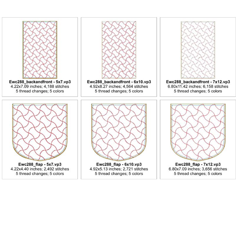 EWC288 - ITH Quilted Zipper Pouch