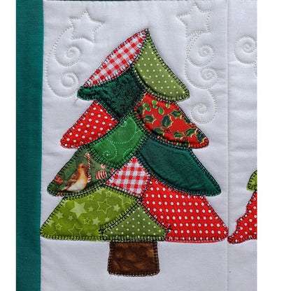 EWC293 - Applique Festive Trees Table Runner