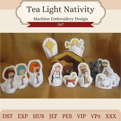 EWV074 - Nativity Tea Light Covers