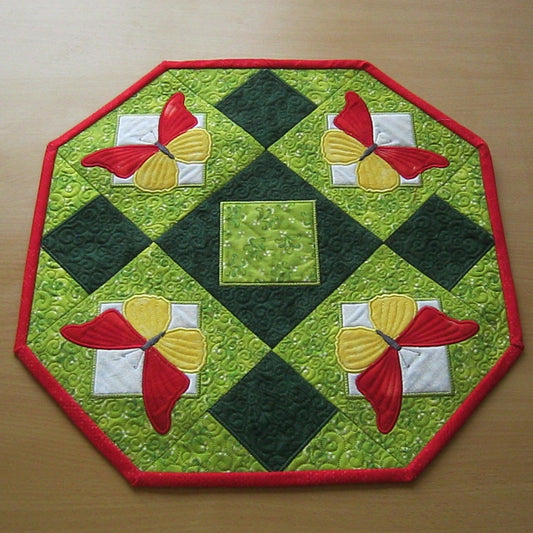 EWV115  Butterfly Quilt Octagon