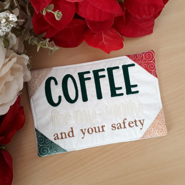 EWV217 - ITH Sarcasm and Coffee Mug Rugs