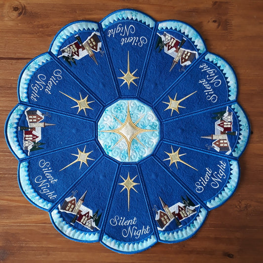 EWV255  Silent Night Table Topper