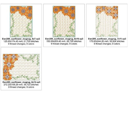 EWV285  Sunflower Set