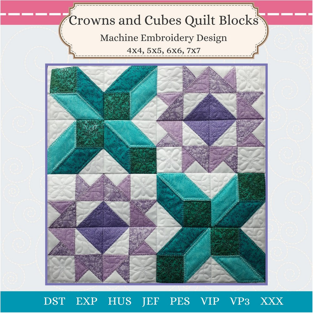 EWV311  Crown and Cube Quilt