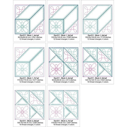 EWV311  Crown and Cube Quilt
