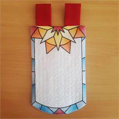 EWV324 Stained Glass Garden Flags