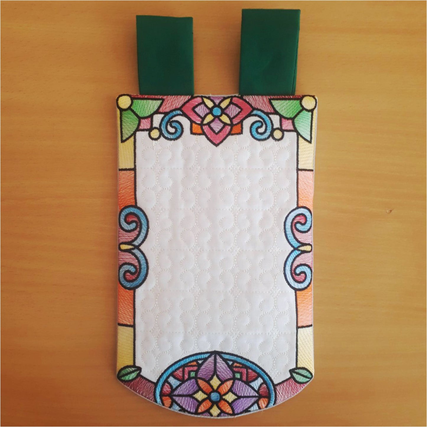 EWV324 Stained Glass Garden Flags