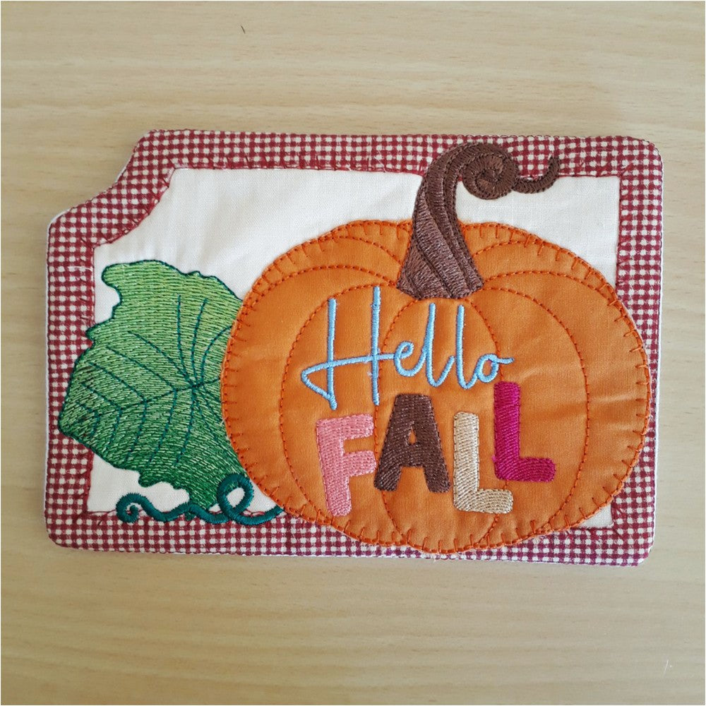 EWV326 - ITH Fall Mug Rugs & Placemats
