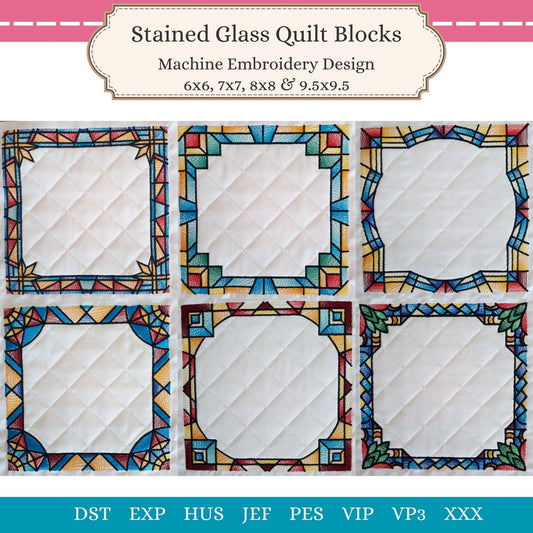 EWV327 - Stained Glass Quilt Blocks