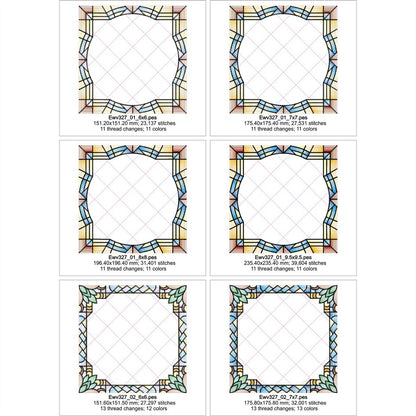 EWV327 - Stained Glass Quilt Blocks