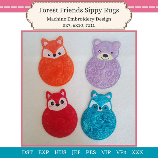 EWV331 - Forest Friends Sippy Rugs