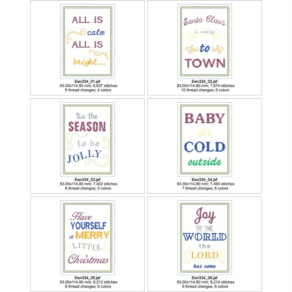 EWV334 - Christmas Cards 3