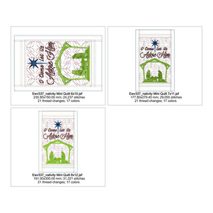 EWV337 - Nativity Mini Quilt