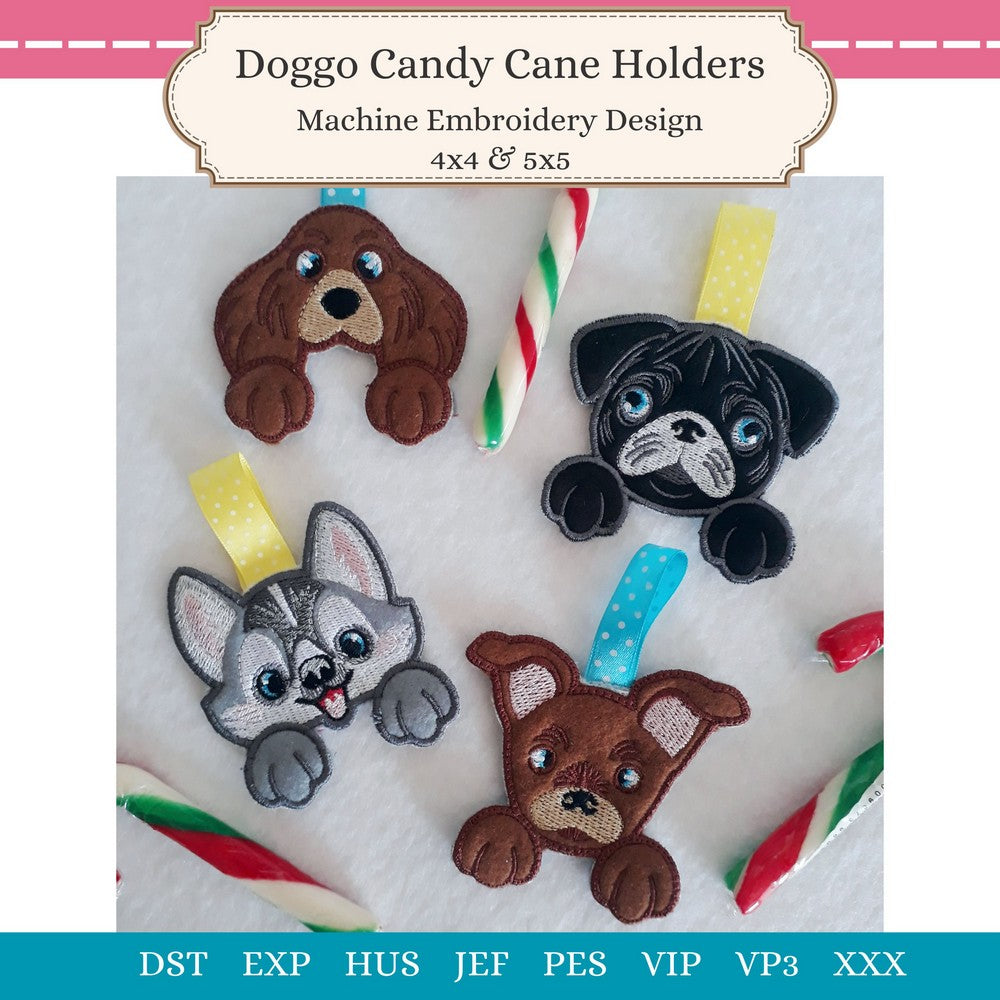 EWV339 - Doggo Candy Cane Holders