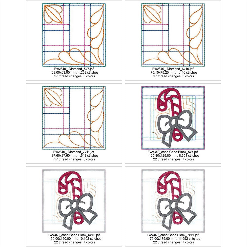 EWV340 - Candy Cane Placemat