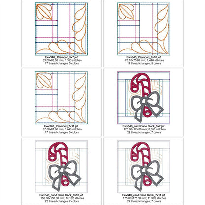EWV340 - Candy Cane Placemat