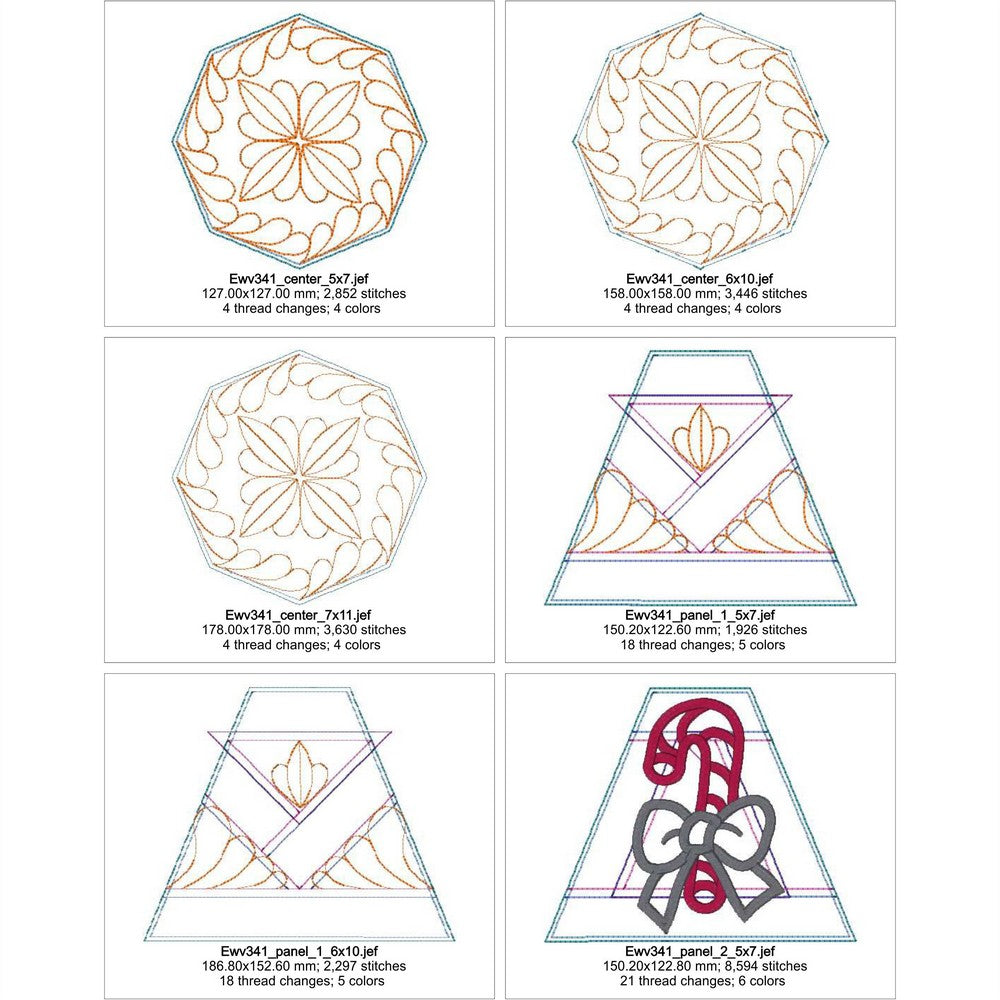 EWV341 - Candy Cane Topper