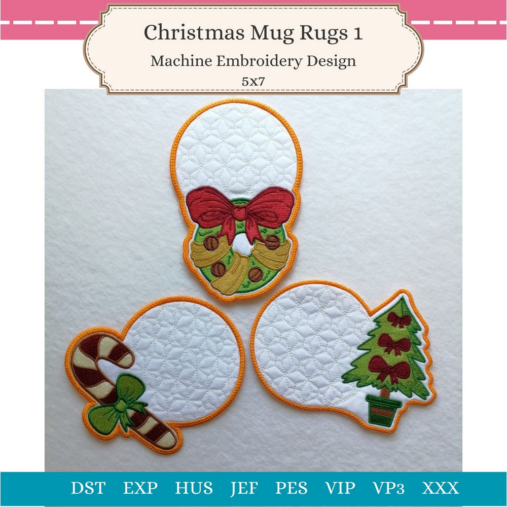 EWV345 - Christmas Mug Rugs 1