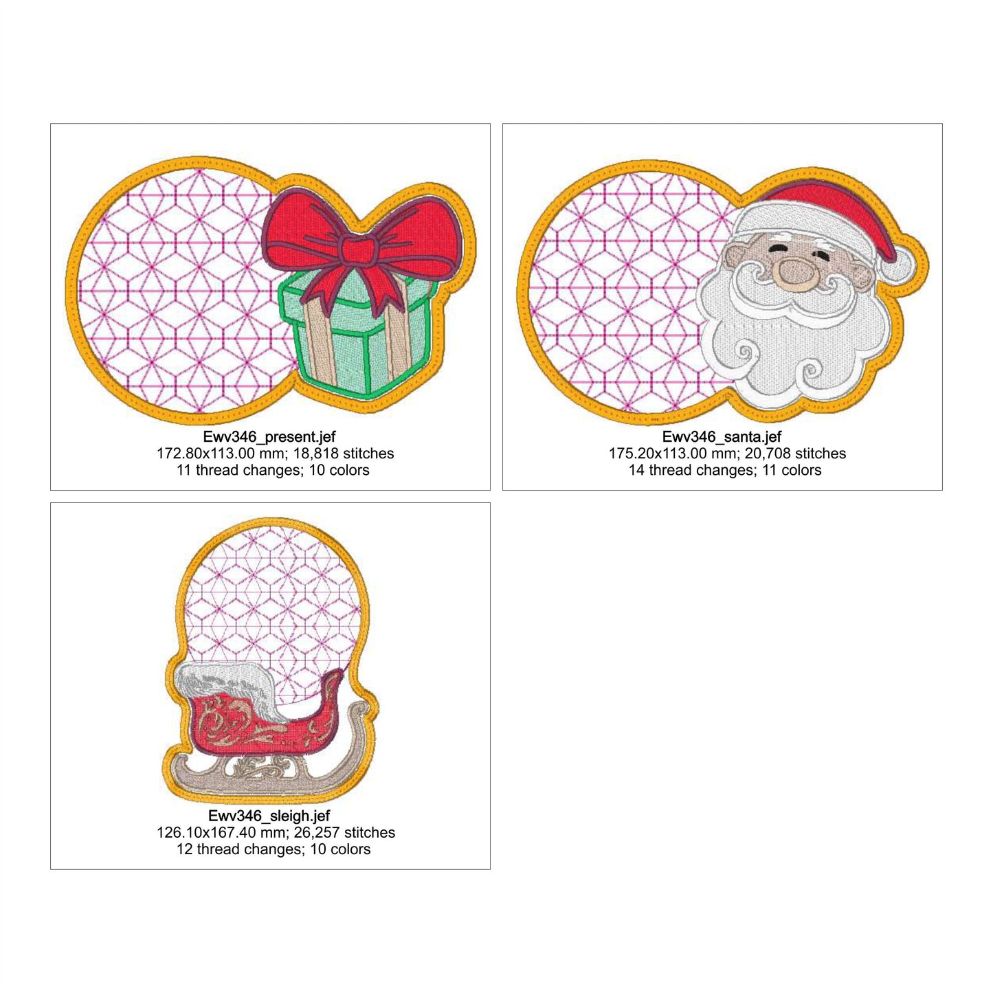 EWV346 - Christmas Mug Rugs 2