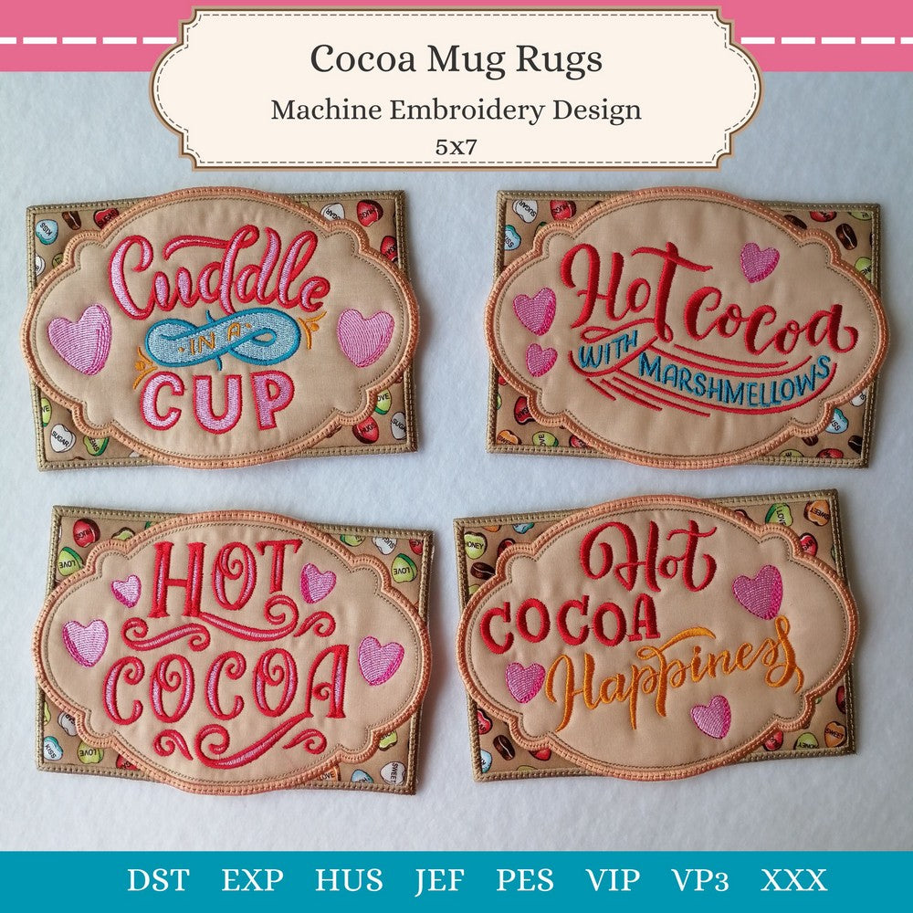 EWV348 - Cocoa Mug Rugs