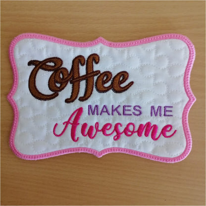 EWV350 - Valentines Coffee Mug Rug