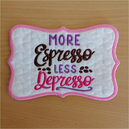 EWV350 - Valentines Coffee Mug Rug