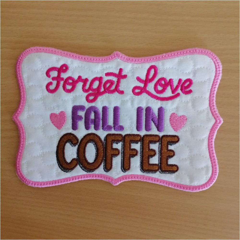 EWV350 - Valentines Coffee Mug Rug