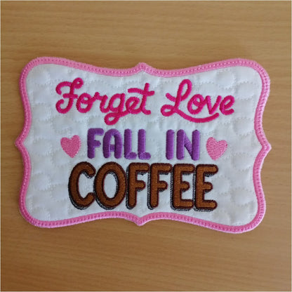 EWV350 - Valentines Coffee Mug Rug