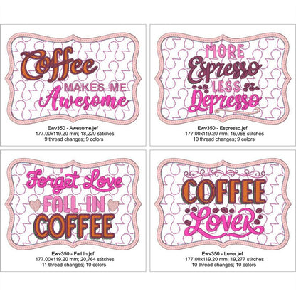EWV350 - Valentines Coffee Mug Rug